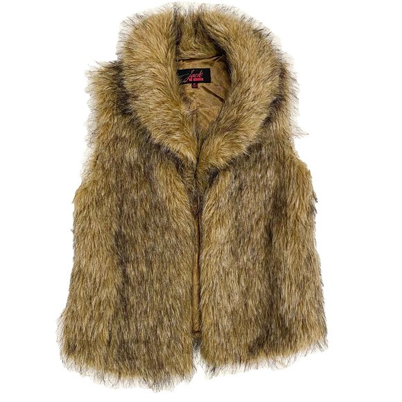 SOLD Jack by BB Dakota Janika Faux Fur Vest Sz M - Picture 2 of 4